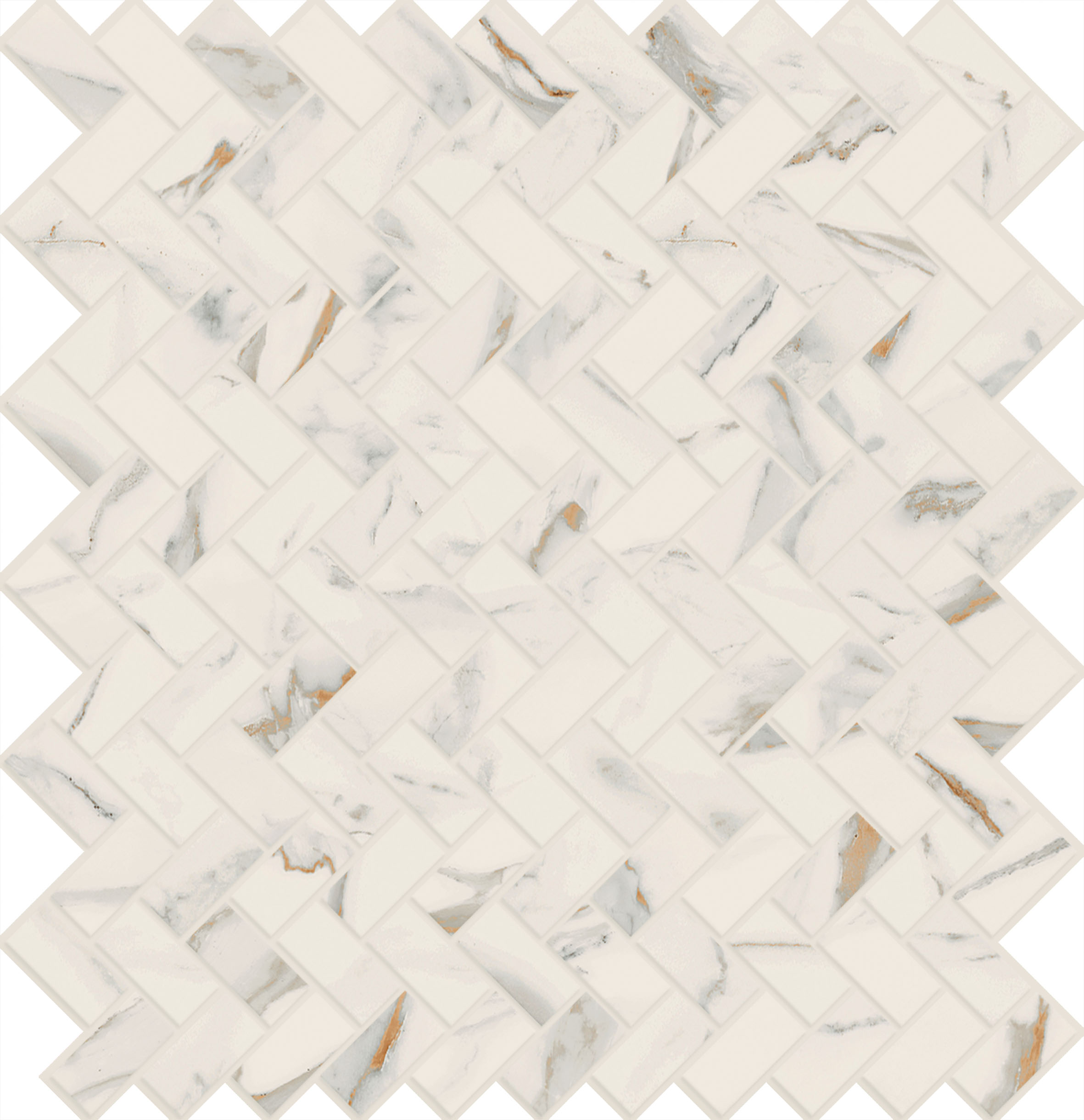 MOTIF EXTRA Calacatta Gold 29x32cm Herringbone Reflex hr. 9mm MOTIF EXTRA Calacatta Gold 29x32cm Herringbone Reflex hr. 9mm
