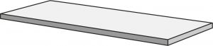 STAR ROAD  Silver 33x120x4cm Ang. Scalino DX hr. 9mm