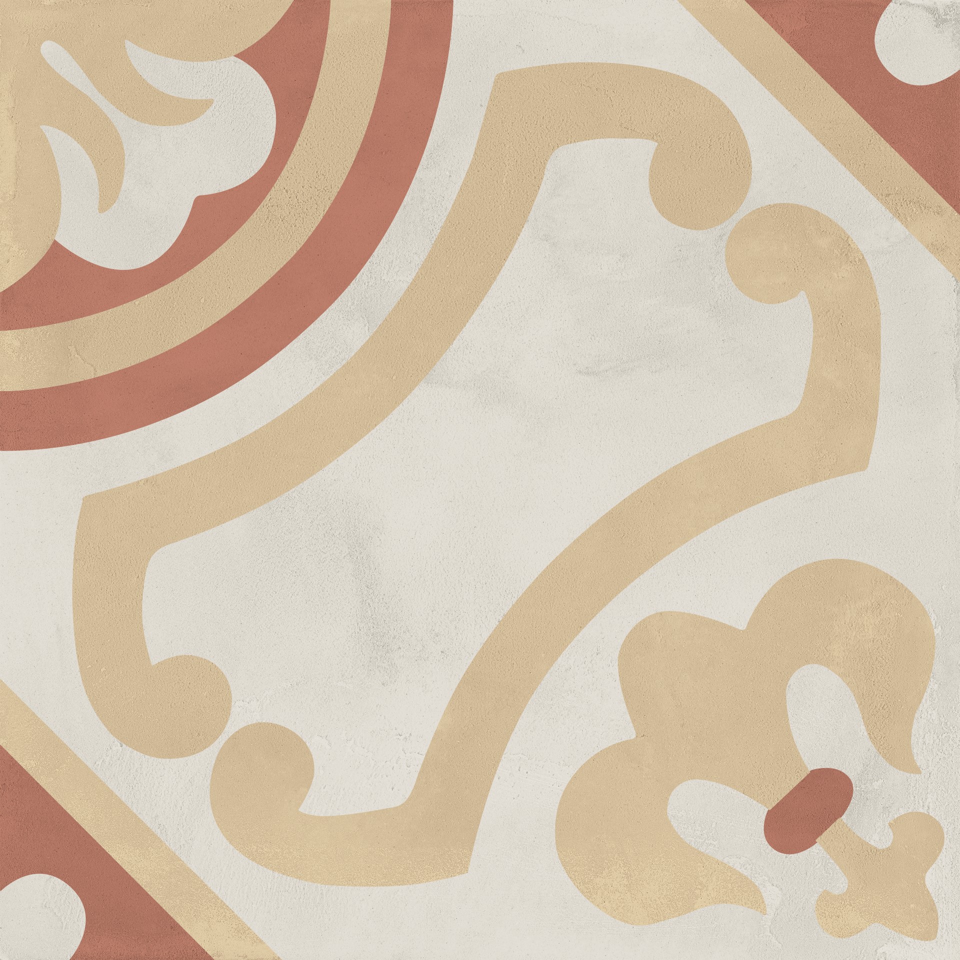 TERRA.ART 1741 Giglio 20x20cm Tramonto/Crema TERRA.ART 1741 Giglio 20x20cm Tramonto/Crema