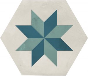 TERRA.ART 1741 Stella  Oceano/Cielo  25x21,6cm Esagona
