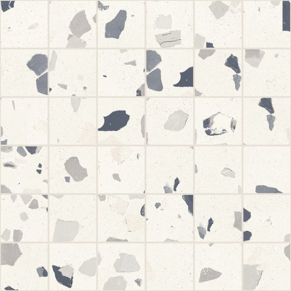 DECONCRETE  Mosaico Medium  White   30x30cm Nat.