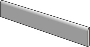 UNIONSTONE   London Grey Battiscopa 120, 7,3x120cm Rett. KRY