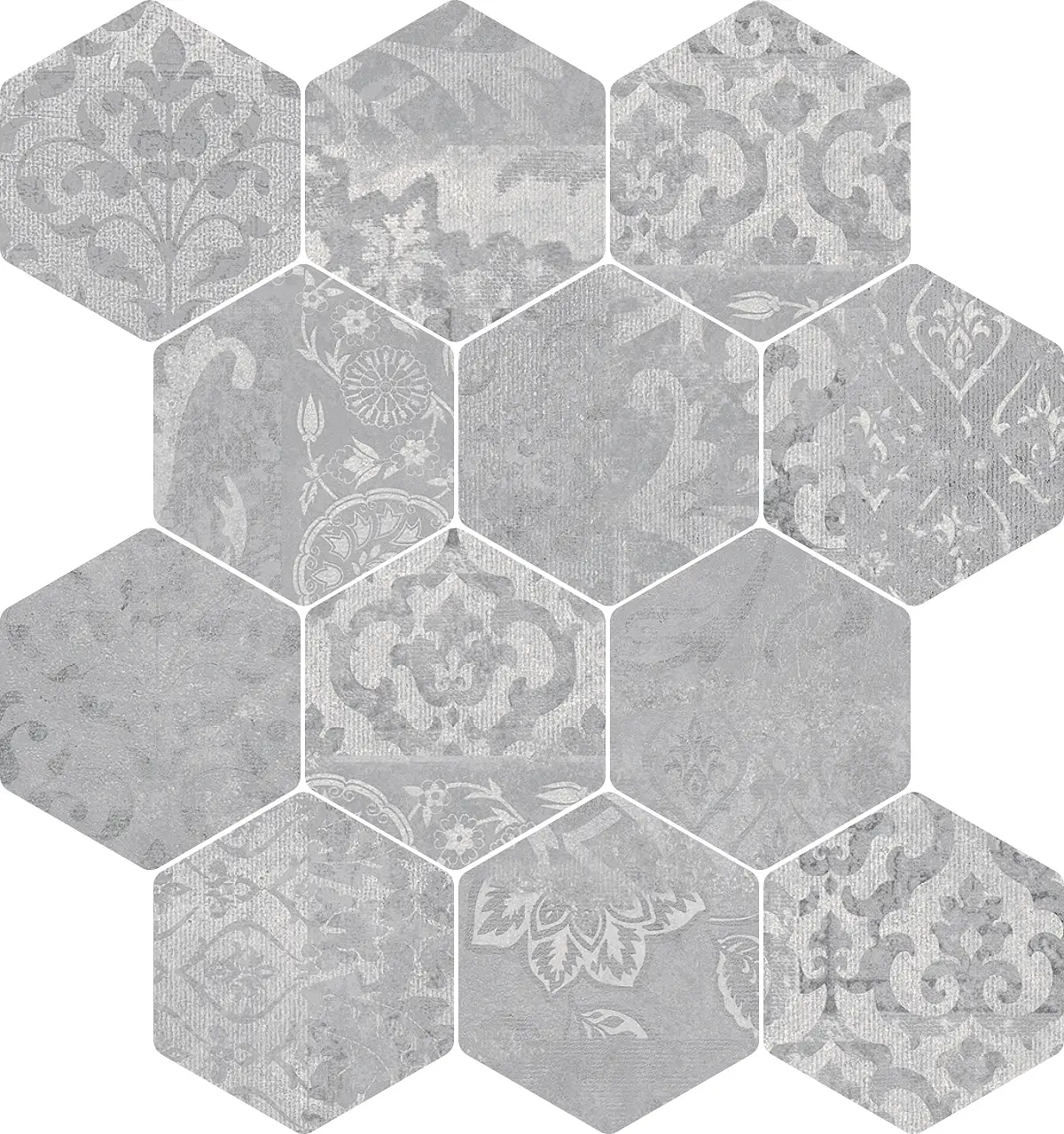 ECOSLATE Mosaico Esa Grey Batik 30x34cm ECOSLATE Mosaico Esa Grey Batik 30x34cm