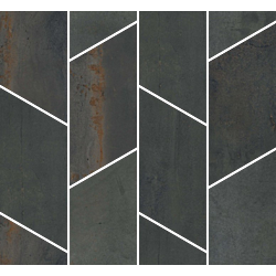 REBEL Mosaico Twist  Night 30x30cm  Nat. Rett.  hr. 8,5mm