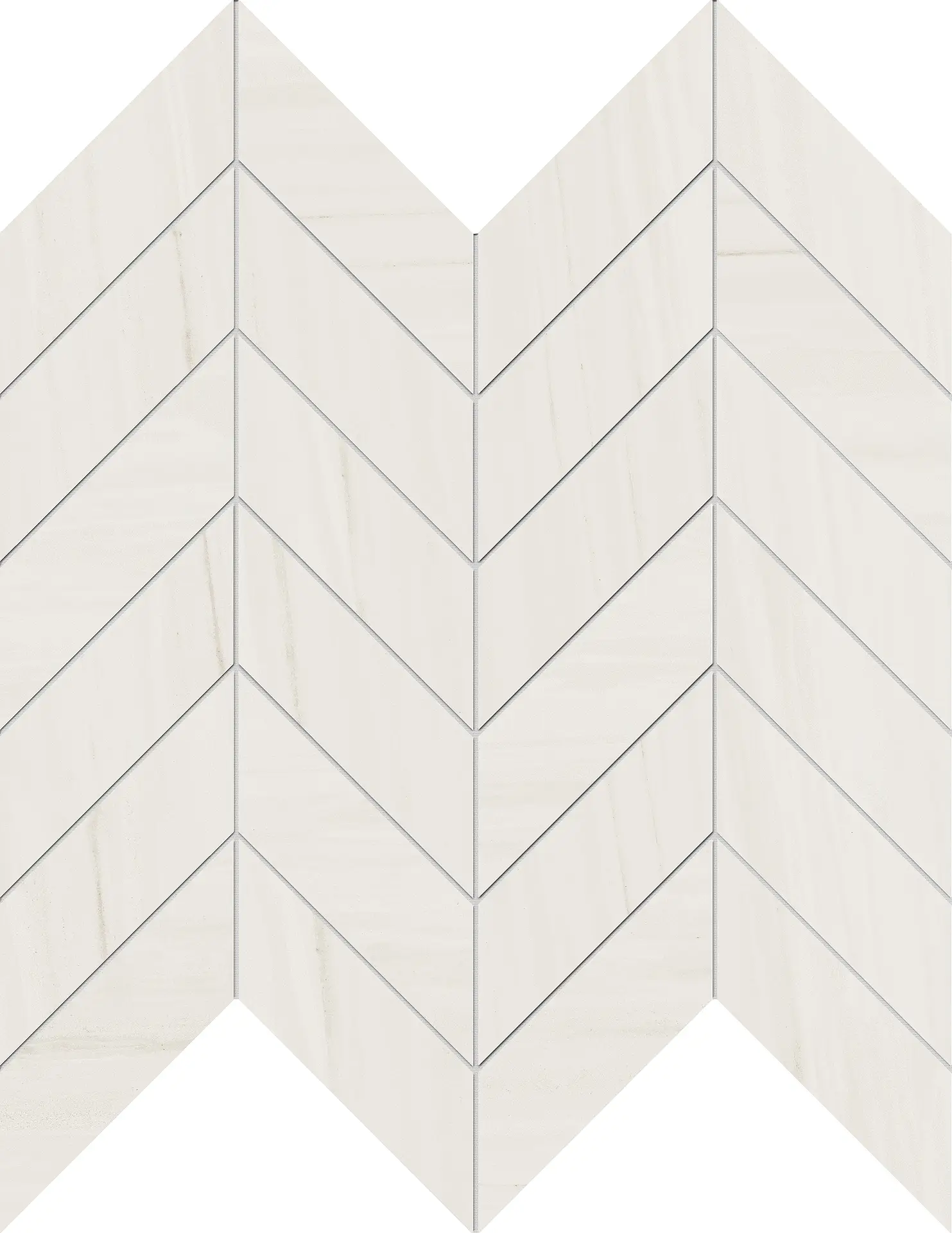 CHARME Biancospino Mosaico Chevron Foglio 30x31cm CHARME Biancospino Mosaico Chevron Foglio 30x31cm