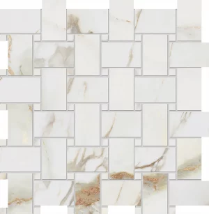 CHARME  Gold   Mosaico Basket Foglio 30x30cm