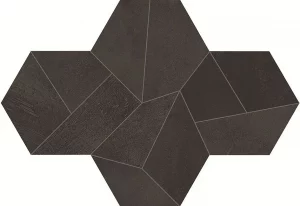 ARCHITECT RESIN Bruxelles Black  Design Mini 22,6x17cm Nat. Rett. 9,5mm