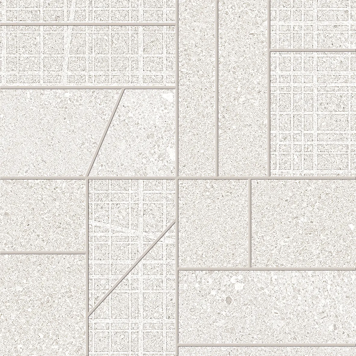 GRAIN STONE White Mosaico Big Mix 30x30cm Nat. GRAIN STONE White Mosaico Big Mix 30x30cm Nat.
