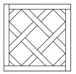 SHIZEN  Torba  Cassettone 80x80cm Rett.