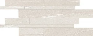 STONETALK White  Listelli Sfalsati  Martellata  30x60cm Nat. 9,5mm