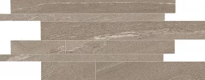 STONETALK  Taupe Listelli Sfalsati  Martellata  30x60cm Nat. 9,5mm