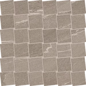 STONETALK Taupe Mosaico DADO  Martellata  30x30cm Nat. 9,5mm
