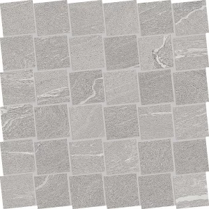 STONETALK Grey Mosaico DADO  Martellata  30x30cm Nat. 9,5mm