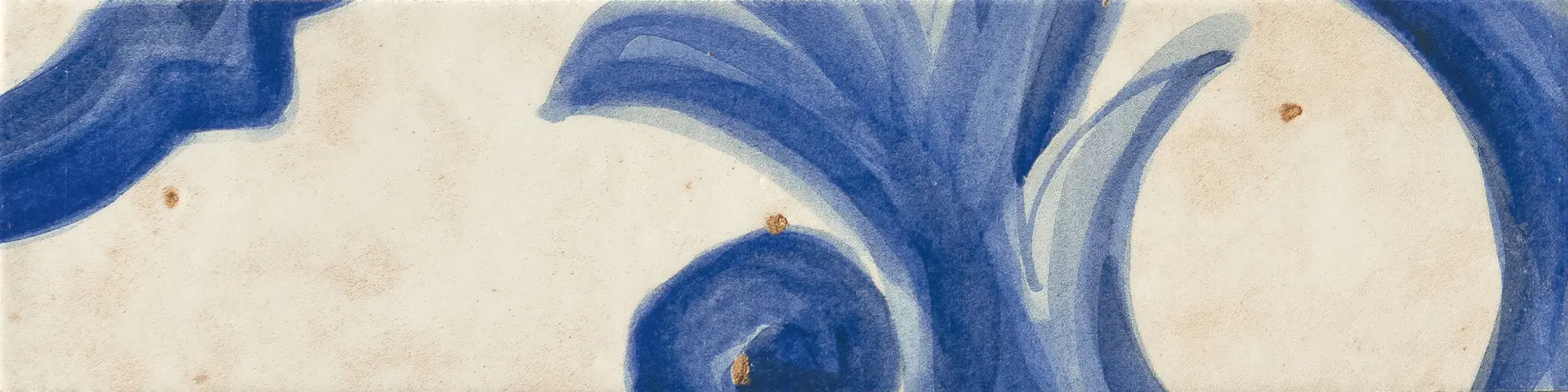 MINIATURE FREGIO Blu Maiolica   6x24cm Glossy 8,5mm