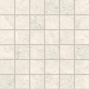 MAPIERRE  Blanc   Ancienne Mosaico 30x30cm (5x5cm) Nat.   hr. 9,5 mm