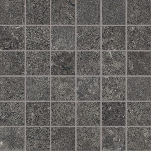 MAPIERRE  Noir   Ancienne Mosaico 30x30cm (5x5cm) Nat.   hr. 9,5 mm