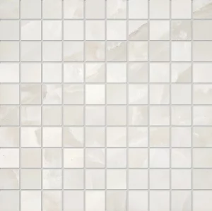 TELE DI MARMO ONYX  Onyx  Ivory Mosaico 30x30cm (3x3cm) Silktech hr. 9,5mm