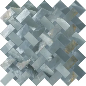 TELE DI MARMO ONYX  Onyx  Green  Intrecci 30x30cm Silktech hr. 9,5mm