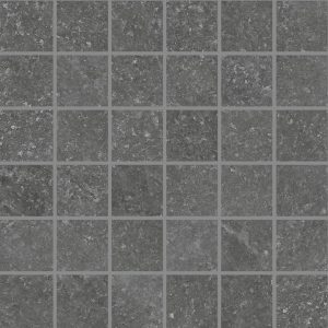 SALT STONE   Black Iron  Mosaico 30x30cm (5x5cm) Nat. Rett. 9,5mm