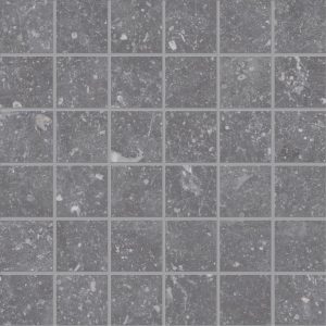UNIQUE BLEU   Gris Noble   Mosaico 30x30cm (5x5cm) Nat.  9,5mm