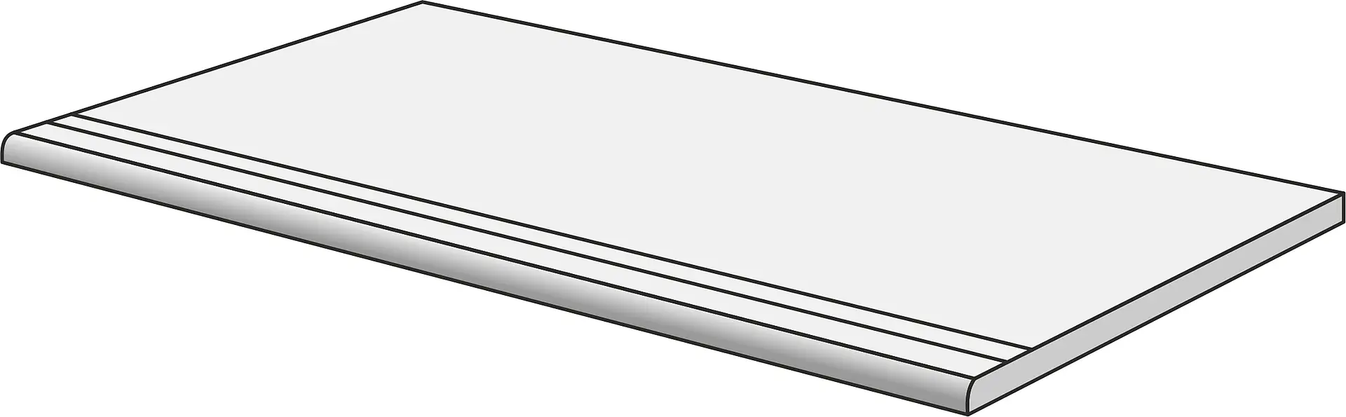 RE-PLAY CONCRETE Recupero Gradino White 33x120cm Nat. Rett. 9,5mm RE-PLAY CONCRETE Recupero Gradino White 33x120cm Nat. Rett. 9,5mm