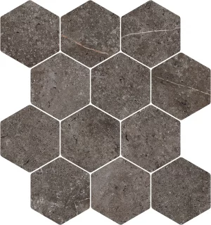 LANDSTONE Esagona Circle   Carbon 30x34cm  9mm