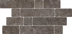 LANDSTONE Muretto Circle Raw  Carbon 30x60cm  9mm