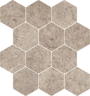 LANDSTONE Esagona Circle   Taupe 30x34cm  9mm