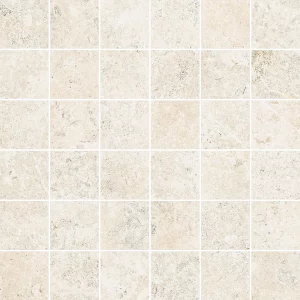 LANDSTONE Mosaico Raw White  30x30cm (5x5cm) Rett. R10 A+B 9mm