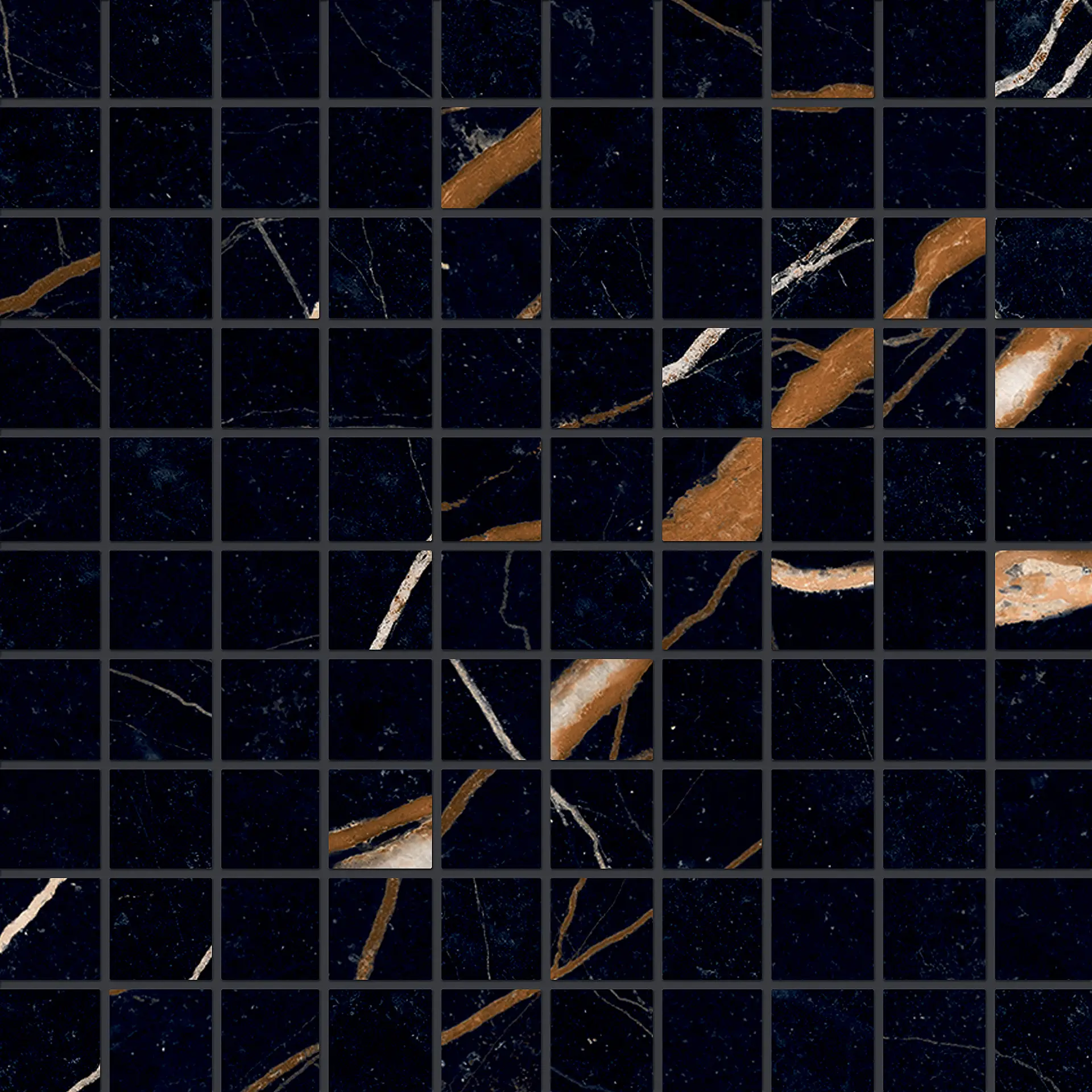 UNIQUE MARBLE Mosaico Sahara Noir 30x30cm (3x3cm) Silktech 9,5mm UNIQUE MARBLE Mosaico Sahara Noir 30x30cm (3x3cm) Silktech 9,5mm