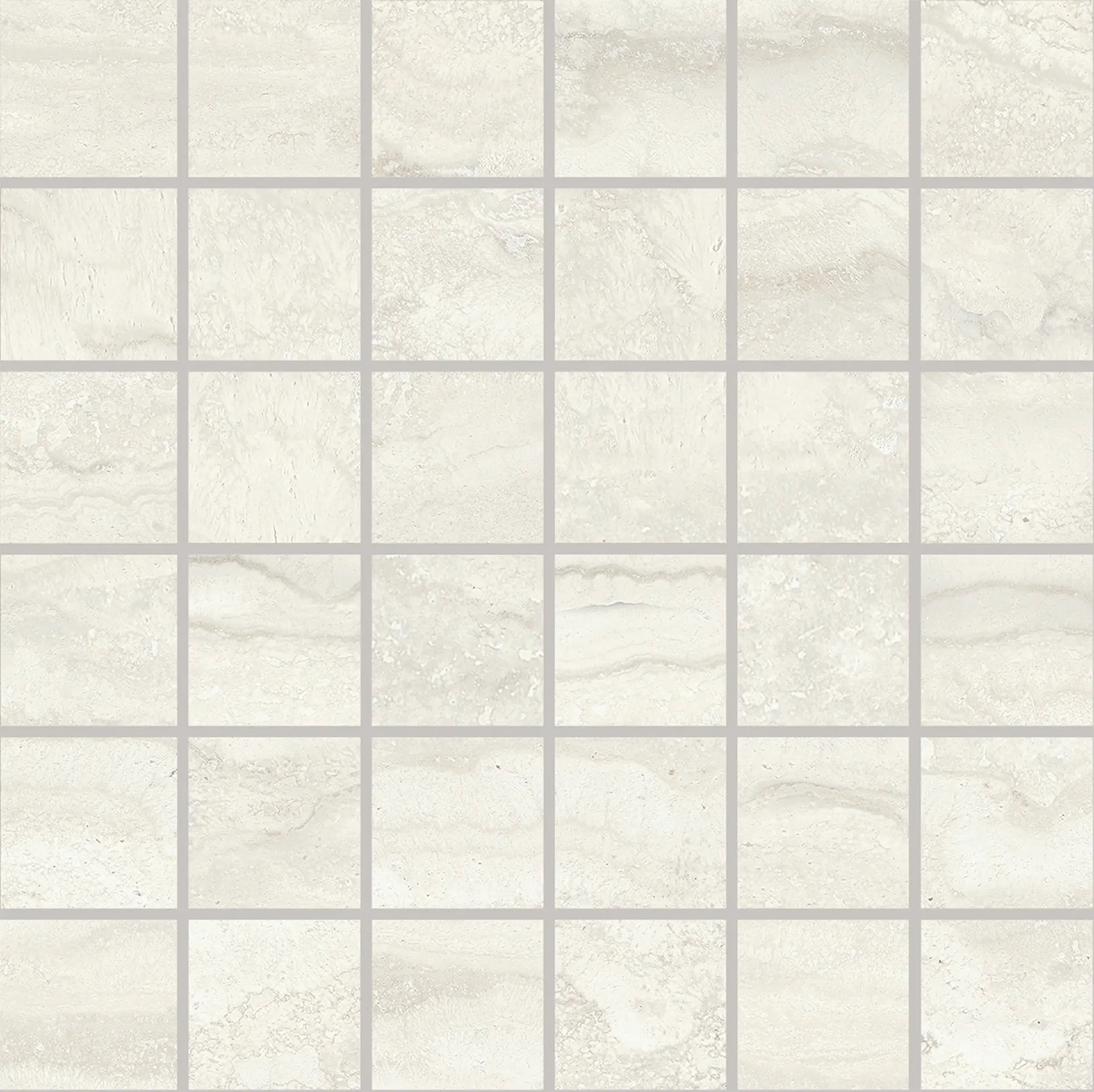 UNIQUE TRAVERTINE Mosaico White Vein Cut 30x30cm (5x5cm) Nat. 9,5mm UNIQUE TRAVERTINE Mosaico White Vein Cut 30x30cm (5x5cm) Nat. 9,5mm