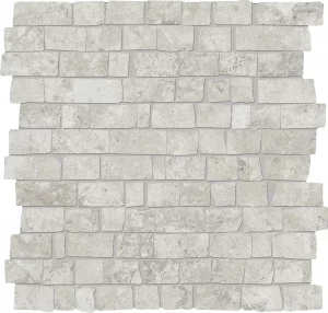 UNIQUE TRAVERTINE  Silver  Ancient Mosaico Mini Block 30x30cm Nat. 9,5mm
