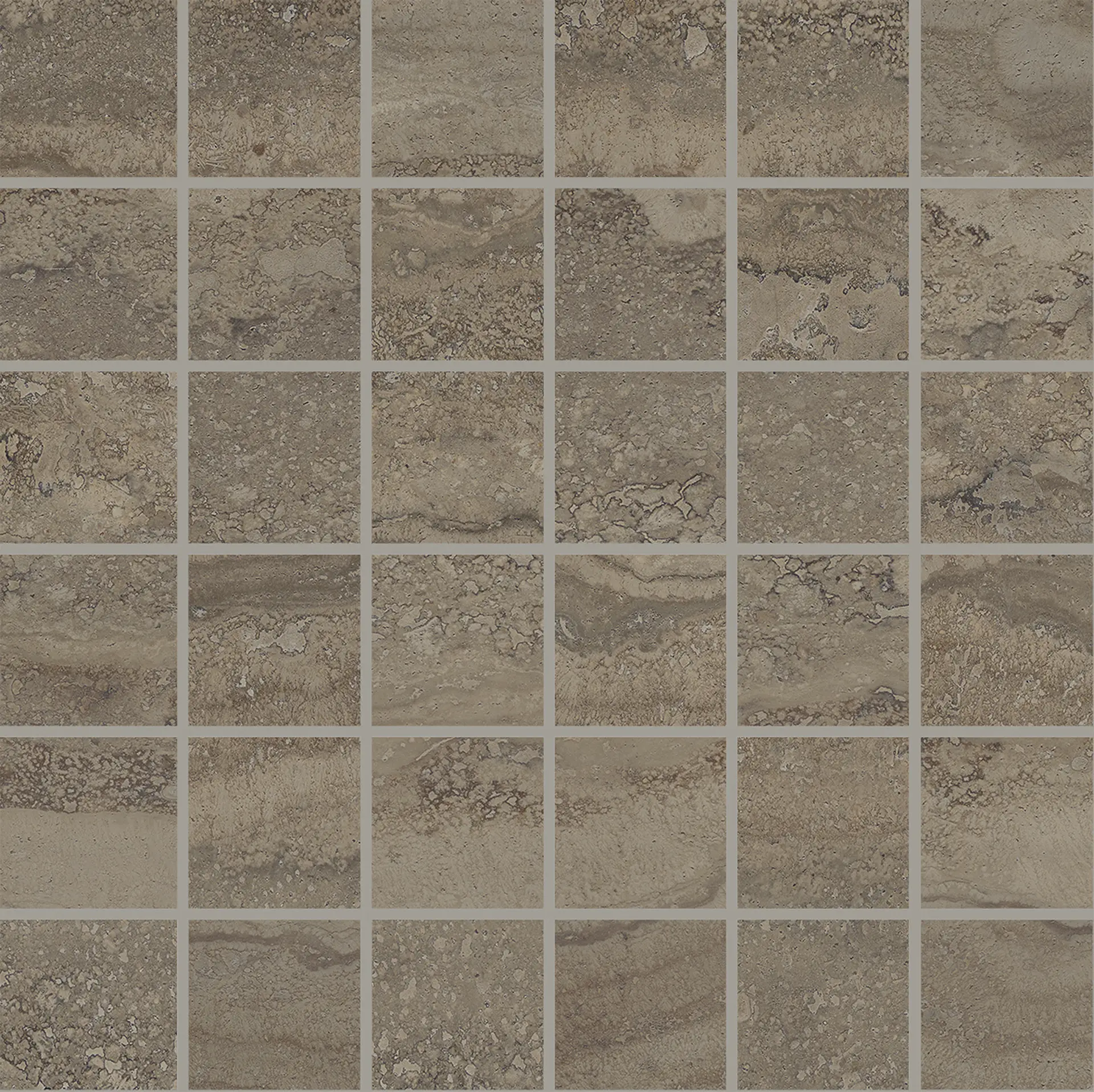 UNIQUE TRAVERTINE Mosaico Chocolate Vein Cut 30x30cm (5x5cm) Full Lap. 9,5mm UNIQUE TRAVERTINE Mosaico Chocolate Vein Cut 30x30cm (5x5cm) Full Lap. 9,5mm