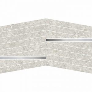 KEYSTONE  Stripes Ocean Grey 30x30cm Nat. SX/DX 9mm