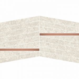 KEYSTONE  Stripes Pure 30x30cm Nat. SX/DX 9mm