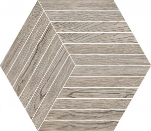 NORDIC WOOD  Esagona Bacchette  Pepper 35x40cm  9mm
