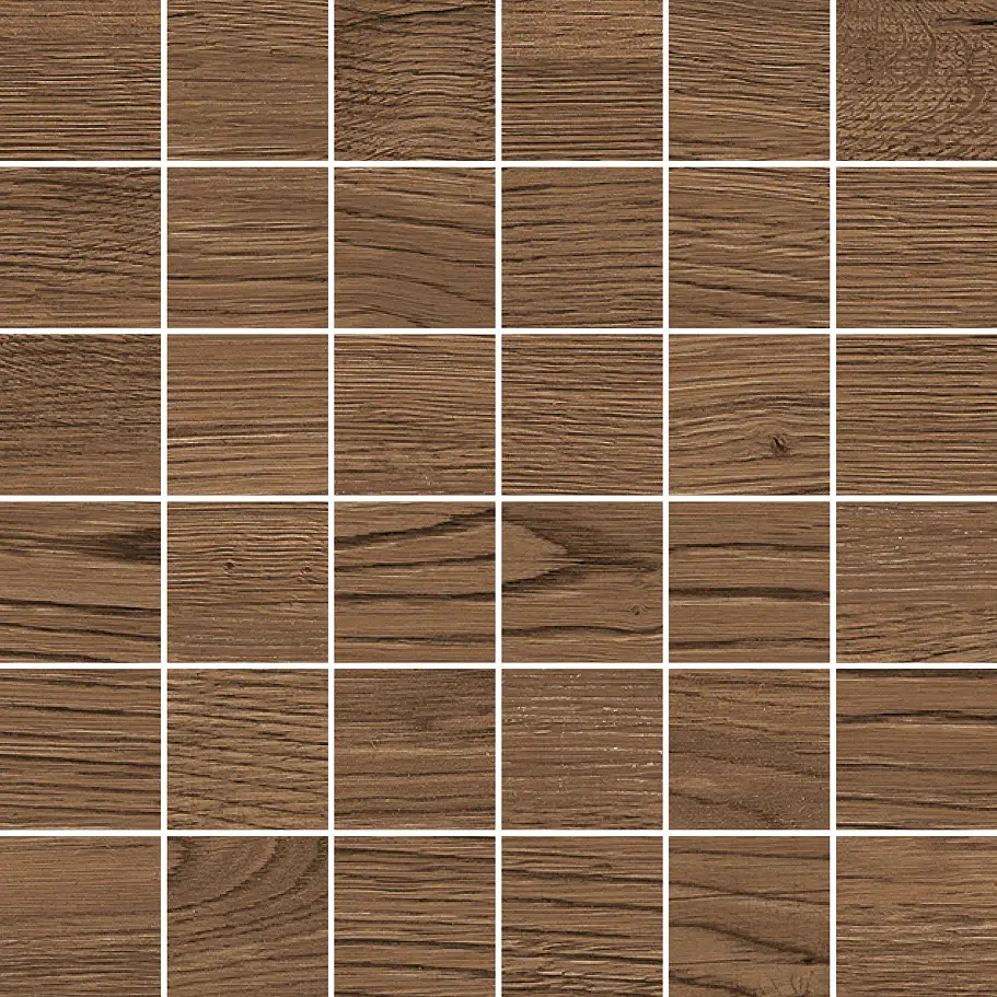 NORDIC WOOD Mosaico Brown 30x30cm 5x5 NORDIC WOOD Mosaico Brown 30x30cm 5x5
