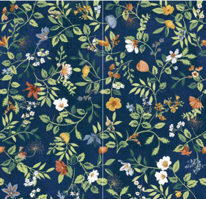 WONDERSPACE  Blossom Blue Naturale 60x120cm Rett. A+B 9mm