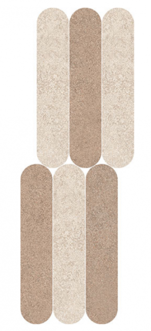 KHROMA  Curves  Argilla/Avorio  20x60cm  9mm