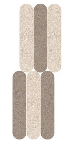 KHROMA  Curves  Avorio/Fango  20x60cm  9mm