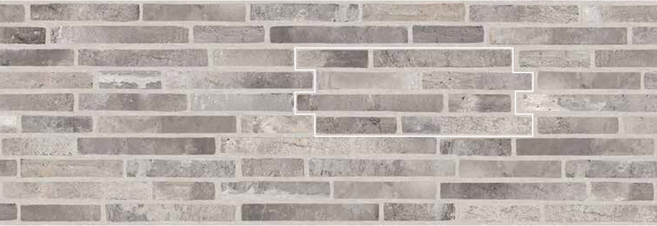 BRICKUP New York Grey 16x40cm BRICKUP New York Grey 16x40cm