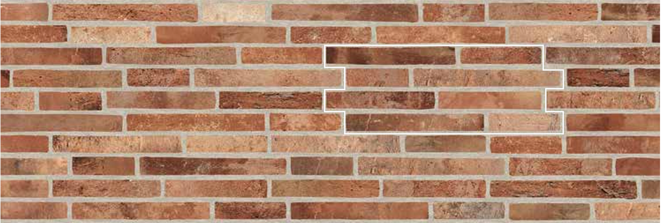 BRICKUP New York Red Brown 16x40cm BRICKUP New York Red Brown 16x40cm