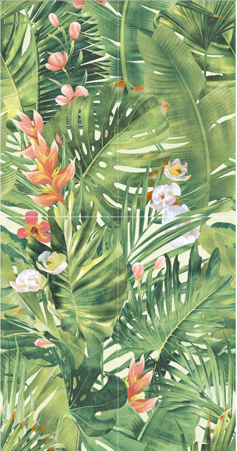 WONDERSPACE Tropical Naturale 60x120cm Rett. A+B+C+D 9mm WONDERSPACE Tropical Naturale 60x120cm Rett. A+B+C+D 9mm