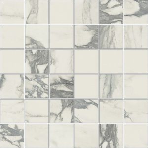 IMPERIAL MICHELANGELO  Mosaico Bianco Arabescato   30x30cm (5x5) Levigato